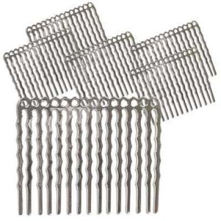 Silverplated Beading Project Hair Combs