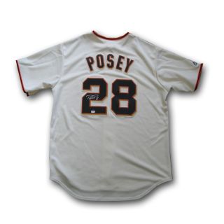 Buster Posey Autographed Replica San Francisco Home Jersey