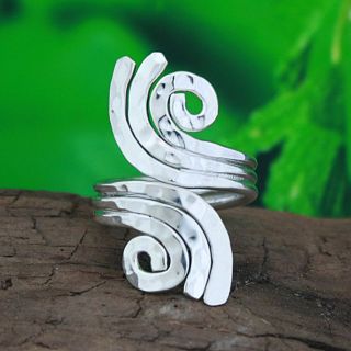 Sterling Silver Swirl Reflections Ring (Mexico)