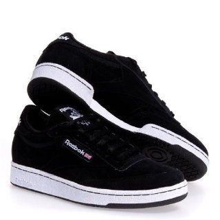Reebok Mens Classic CLUB C VB Tennis Shoes Black White