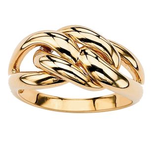 Toscana Collection Gold over Silver Interlocking Loop Ring