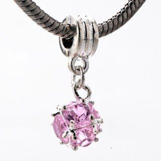Pugster Pink Dream Like Crystal Beads Fit Pandora Chamilia