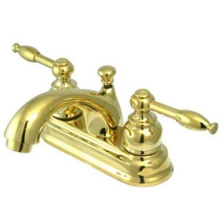 Knight Polished Brass Centerset Bathroom Faucet
