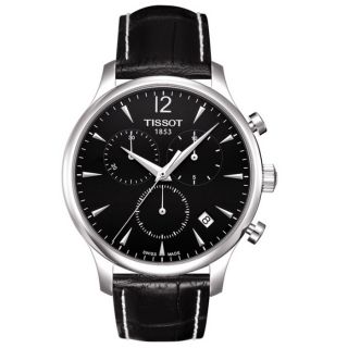 Tissot Mens Tradition Leather Strap Chronograph Watch