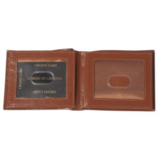 Boston Traveler Mens Genuine Leather Bi fold Wallet