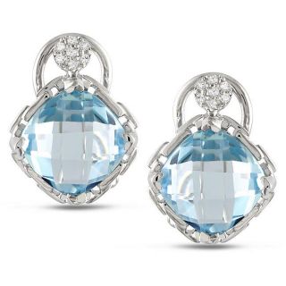 blue topaz and diamond accent earrings msrp $ 159 84 today $ 66 99 off