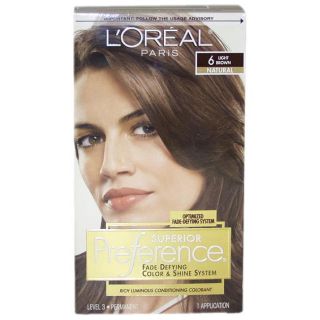 Oreal Superior Preference Fade defying #6 Light Brown Hair Color