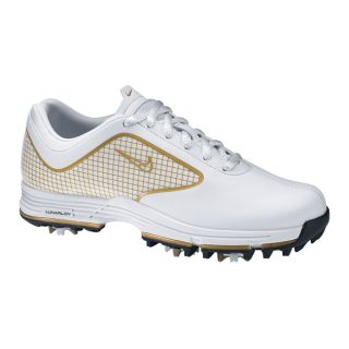 Nike Womens Lunar Links White/ Gold Golf Shoes