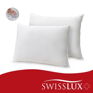 Comfort Curve Cotton Cover Foam Center Memory Loft Pillows (Set of 2