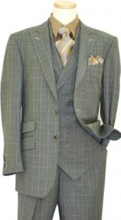 140S Extra Fine Wool Vested Suit 2009.0927/0927 (US 46L/Euro 54   38