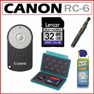 Canon RC 6 Wireless Remote Controller with 32GB Kit