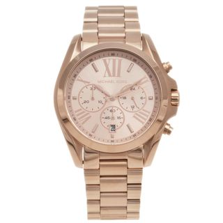 Michael Kors Womens Rose goldtone Bradshaw Chronograph Watch