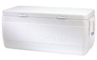 Coleman 150 Quart Cooler Marine with Rope Handles (White