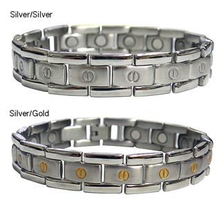 Magnetic Therapy Flat Screwhead Stainless Steel Magnetic Bracelet