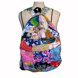 Handcrafted Recycled Floral Backpack (Nepal)