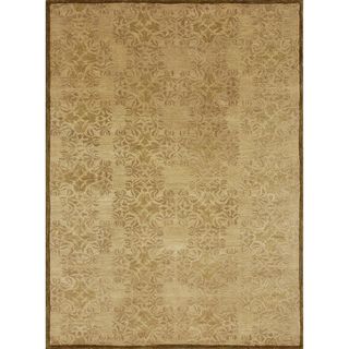 Hand tufted Lionel Gold Wool Rug