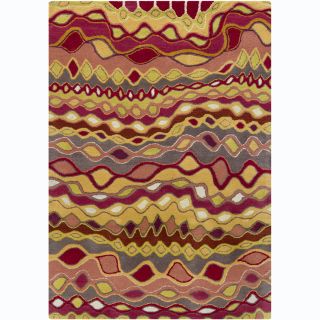 Hand tufted Mani Abstract Wool Rug (5 x 7)