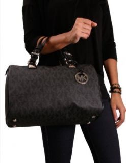Michael Kors Grayson Womens Handbag Satchel Black