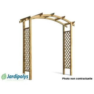 Pergola CAPUCINE double en arc JARDIPOLYS Réf. 0320579. Pergola en