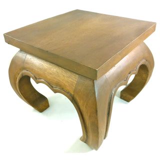12 inch Saddle Brown Monkey Wood Table (Thailand)