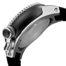 Swiss Legend Neptune Ceramic Black MOP Dial Black Silicon Watch