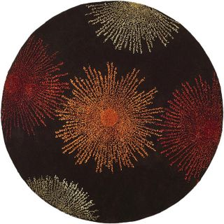 burst brown new zealand wool rug 6 round today $ 202 99 sale $ 182 69