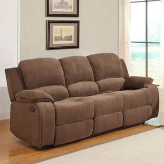 Marcelle Double Recliner Polyester Sofa