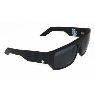 Spy Optic Mens Blok Matte Black Rectangular Sunglasses
