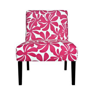 Portfolio Niles Pink Floral Armless Chair