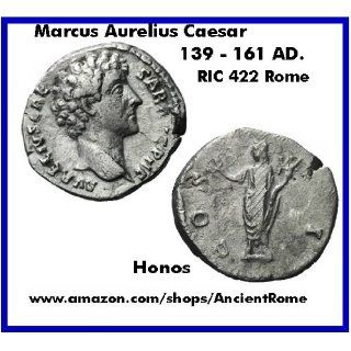 MARCUS AURELIUS CAESAR. Honos. 139   161 AD. ROME MINT