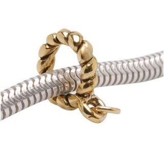 Beadaholique 22k Goldplated Charm Bail Twist Spacer Beads (Pack of 2