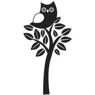 Mounted Rubber Stamp 1.5X2 Perching Owl