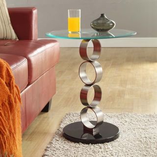 circle pillar tempered glass steel end table today $ 116 99 sale $ 105
