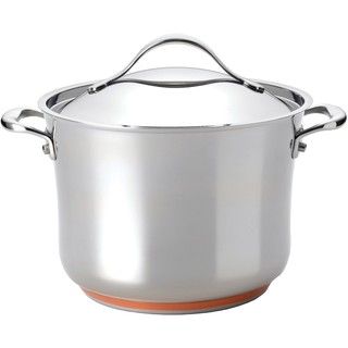 Anolon Nouvelle Copper Stainless Steel 8.25 quart Covered Stockpot