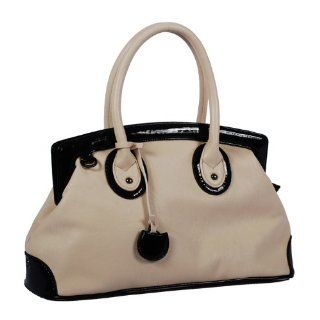 Vieta Marcy Medium Size Faux Leather Tote Satchel Handbag Purse