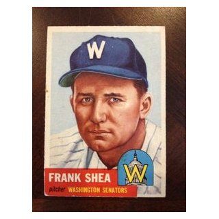 1953 Topps #164 Frank Shea Washington Senators VG EX