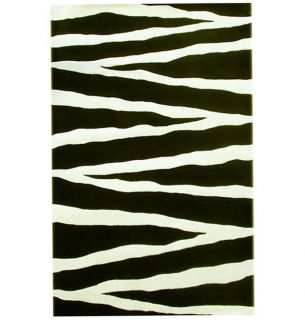 Hand tufted Zebra Print Wool Rug (8 x 106)