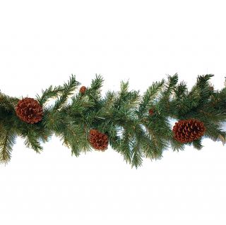 Good Tidings 96579 Pembroke 200 Tips with Pinecones Garland