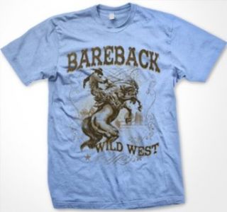 Bareback Bareback Bronc Riding Mens Rodeo T shirt, Wild