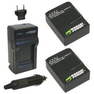 Wasabi Power Battery (2 Pack) and Charger for GoPro HD HERO3 and GoPro