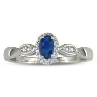 1/2ct Diamond and Sapphire Ring (Avail. sizes 4 13