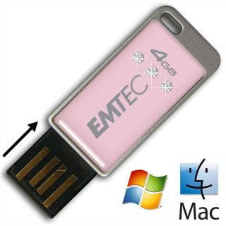 Emtec Mini S310 Crystal Lady 4 Go   Achat / Vente CLE USB Emtec S310