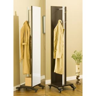 Reversible Two sided Coat Rack with Vanity Mirror