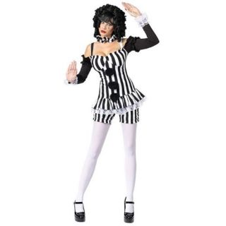 Adult Mime Sexy Clown Costume Clothing