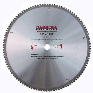 Carrera Precision 15 inch 110 T Carbide Tipped Circular Saw Blade