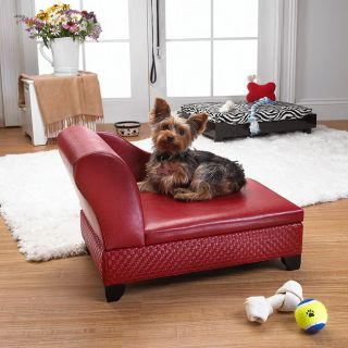 Enchanted Home Pet Red Pet Sofa Bed with Hidden Storage MSRP $129.99