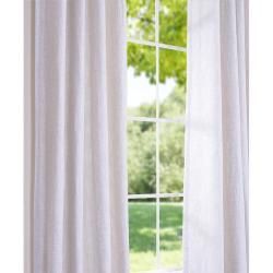 Ivory Cotton Linen 108 inch Grommet Curtain Panel