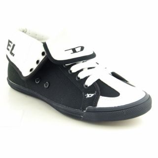 DIESEL Womens BN 210 Black Tegido Sneakers Shoes