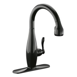 Kohler K 692 7 Black Clairette Kitchen Sink Faucet Today $564.11