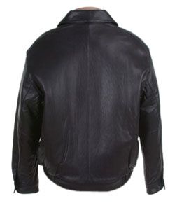 Andrew Marc Mens Leather Bomber Jacket